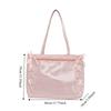 Lace-up Simple Itabag Cross Ribbon Shoulder Bag Pouch Bag Transparent Pocket  Fans Supplies