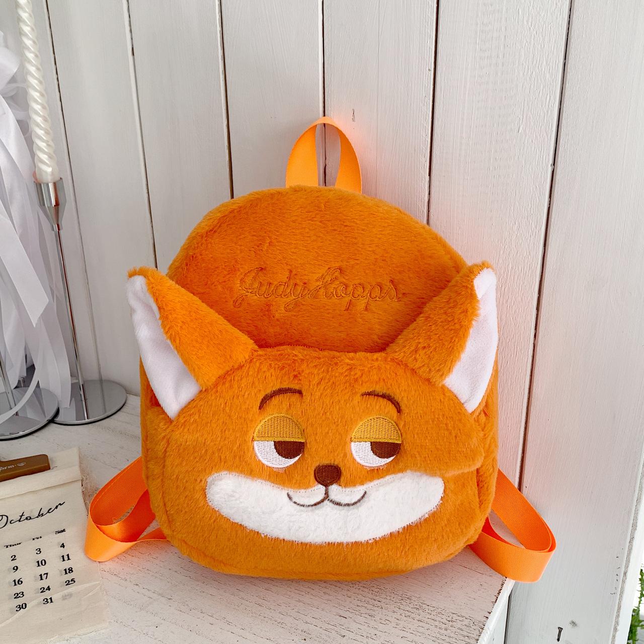 Zootopia Trendy Versatile Backpack, Cute Plush Backpack for Outings KTB 30*26*8cm