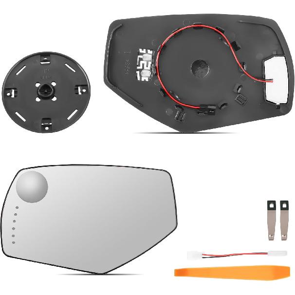 

maXpeedingrods Driver Side Heated & Turn Signal Light Mirror Glass Replacement for Chevy Silverado 1500 2500HD 3500HD 2014-2018, for GMC Sierra 1500