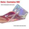 800Pc Resealable Holographic Pen Smell Proof Pouch Zipper Closure Beadable Packaging Bags For Pen Sealable Storage Bag