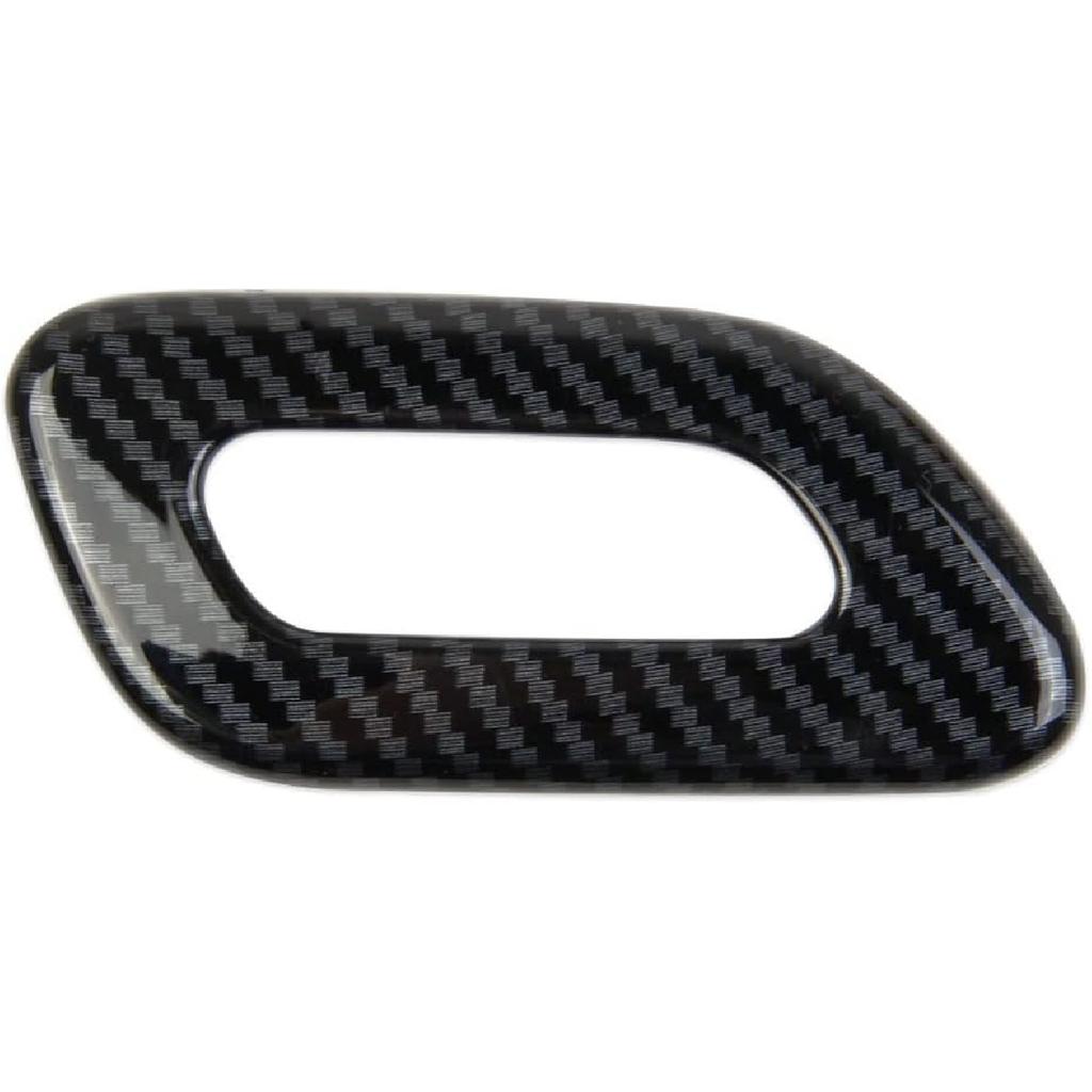 Crosselec Carbon Fiber Sun Visor Vanity Cover Button Trim for Chevrolet Corvette C8 2020-2025