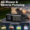 12V 5500A Multi-Function Jump Starter with Air Compressor, Tire Inflator, LED Light, and LCD Display