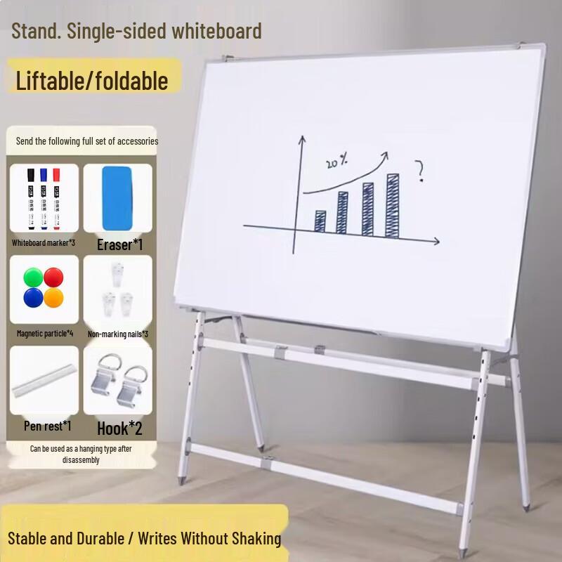 Magnetic Whiteboard with A-Frame Stand