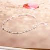 Gioielli di moda estivi Cavigliera in argento sterling 925 Modelli femminili Stile semplice Perlina rotonda Catena in argento massiccio Lady 'Bijoux
