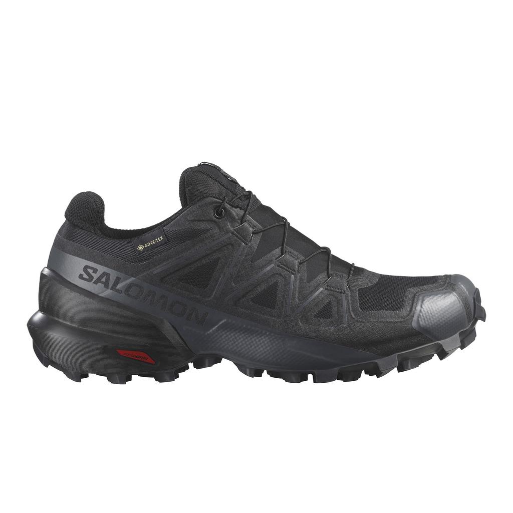 Salomon SPEEDCROSS Trailrunning-Schuhe für Damen, GORE-TEX, Schwarz/Schwarz/Phantom, 23,5 cm
