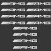 4/8PCS Mercedes-Benz AMG 3D Metal Car Stickers Car Interior Styling Decal W205 W203 GLC GLK W206 W220 A180 W211 Modification