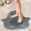 Foot Rub Mat Little Yellow Duck Design Silicone Foot Mat Anti-Slip Suction Cup Bottom Dead Skin Remover Bath Pad