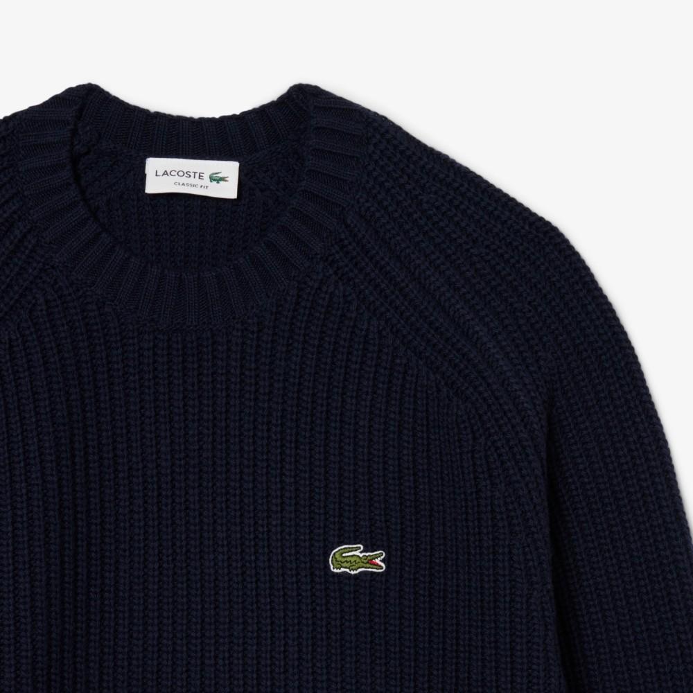 Lacoste Men's Ribbed Crew Neck Sweater AH3142-55N166