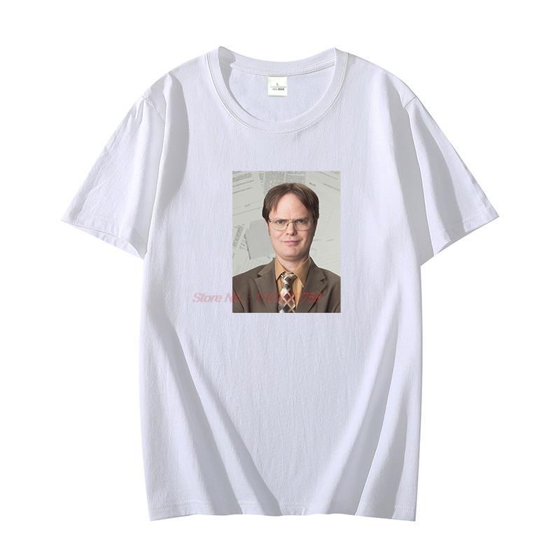 Dwight Schrute The Office Tribute Unisex Oversized Tshirt Cotton T Shirt For Unisex Short Sleeve Tshirts Summer Unisexs Clothing