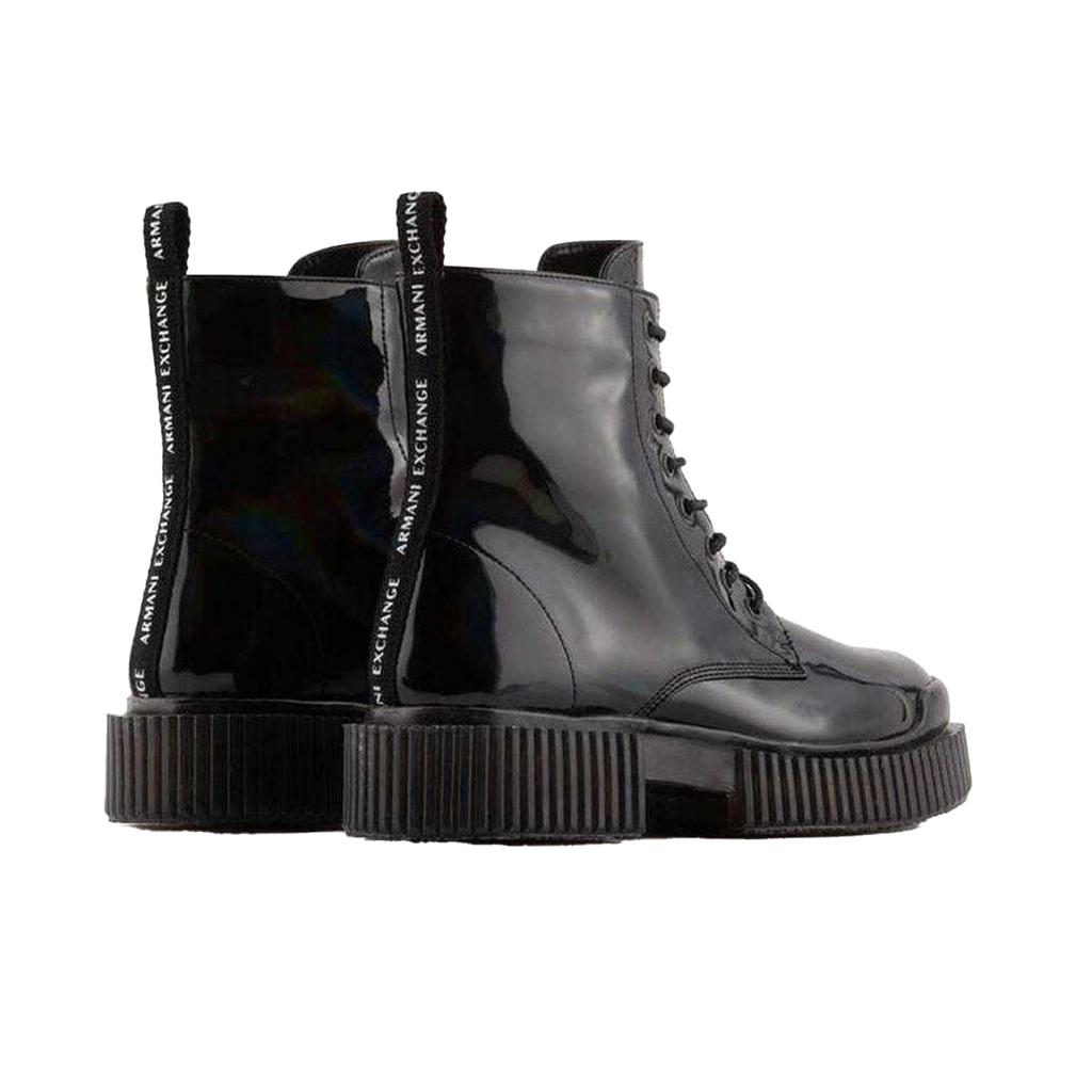 Armani Exchange Womens/Ladies Flatform Combat Boots