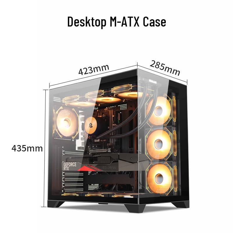 High-Performance AMD Gaming Desktop with Dedicated Graphics for E-Sports and Live Streaming