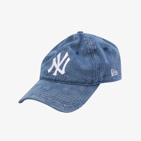New Era Mlb New York Yankees Gewaschener Paisley Denim Unstrukturierte Baseballkappe 15206347