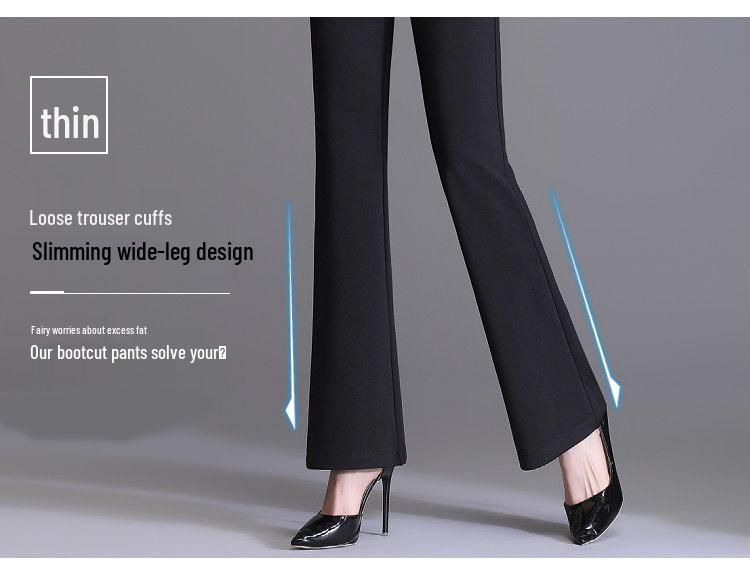 Damen Vielseitige Schlanke Schlaghosen im koreanischen Stil - Frühling & Herbst Lässig Lockere Passform