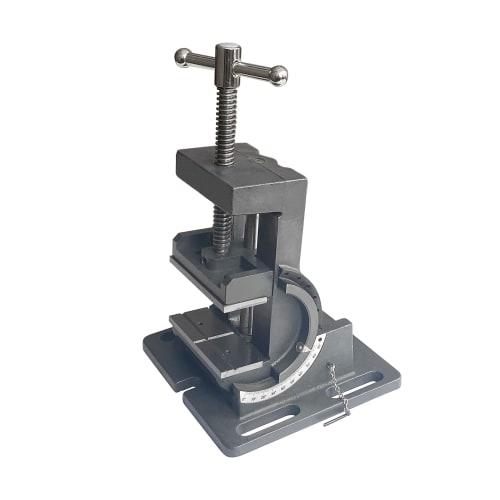 HFS (R) Angle Machine Vise, Maximum Opening 102mm, Adjustable Angle 0-90, for Benchtop Drill Presses, Vise, and Lathes