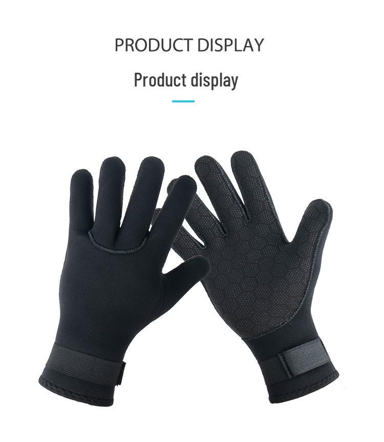 Unisex Anti-Slip Snorkeling and Diving Gloves - Wear-Resistant, Anti-Sting, Cold Protection, Warmth, Ideal for Swimming, Fishing, and Jellyfish Safety