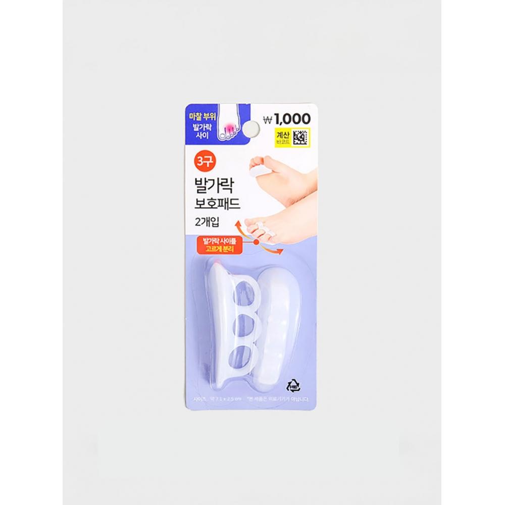 

Кольцо для пальца ноги Daiso с тремя зубцами, упаковка из 2 шт.