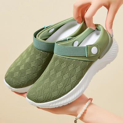 Schuhe für den Sommer, Lässige Atmungsaktive Outdoor-Slipper, Modische Schuhe mit Zehenkappen, Slipper für Damen