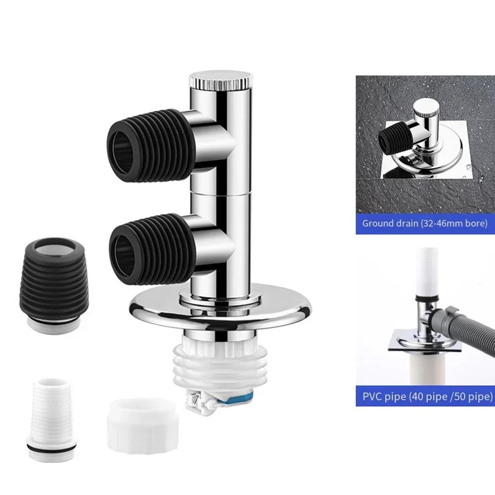 

Надежное соединение для напольного слива стиральных машин с защитой от обратного потока, совместимое с различными размерами труб