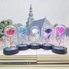 LED Light Eternal Rose Artificial Flower Foil Decoration for Valentine's Day Wedding Party Christmas Gift