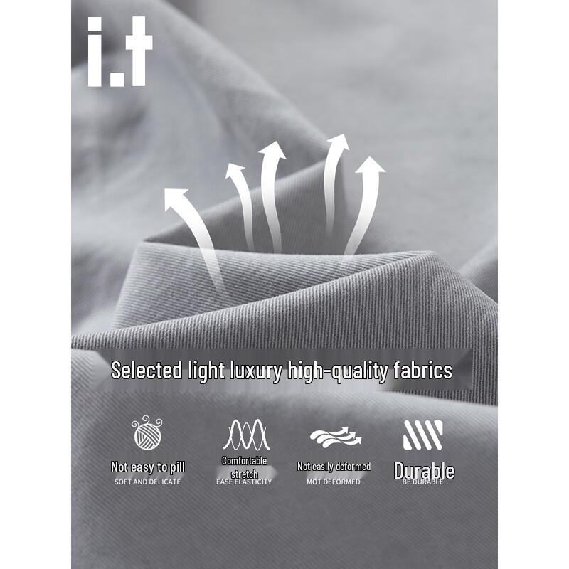 :CHOCOOLATEit Men's Loose Fit Cotton Long-Sleeve Shirt