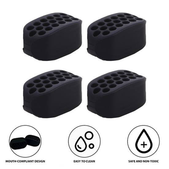 4 stk Silikon Kjeve Trener Bærbar Menn Kvinner Ansikt Muskel Skulptering Kjeve Ben Forsterker Kjevelinje Shaper Trainer