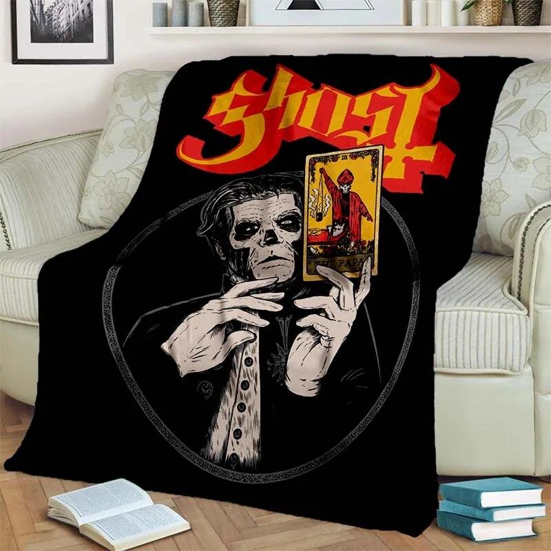3D Ghost Band Cartoon Flannel Blanket Fashion Warm Lightweight Living Room Bedroom Sofa Bed For Picnic Blanket