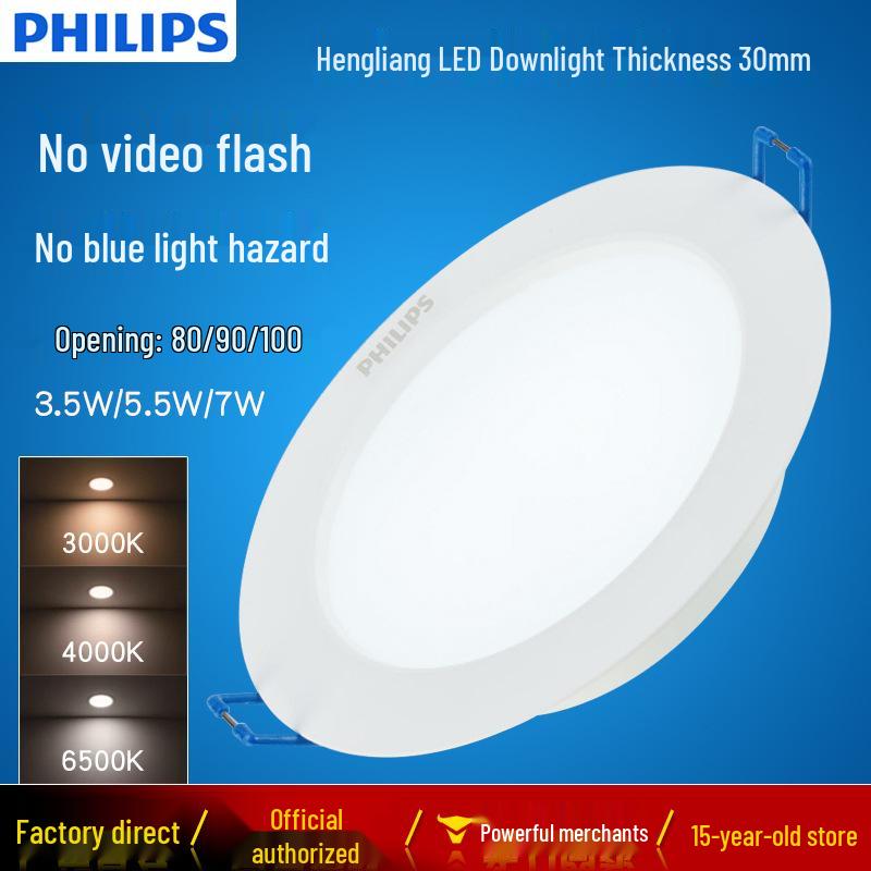 Philips LED Ultra-thin DL168 Recessed Ceiling Downlight (2.5", 3", 3.5")
