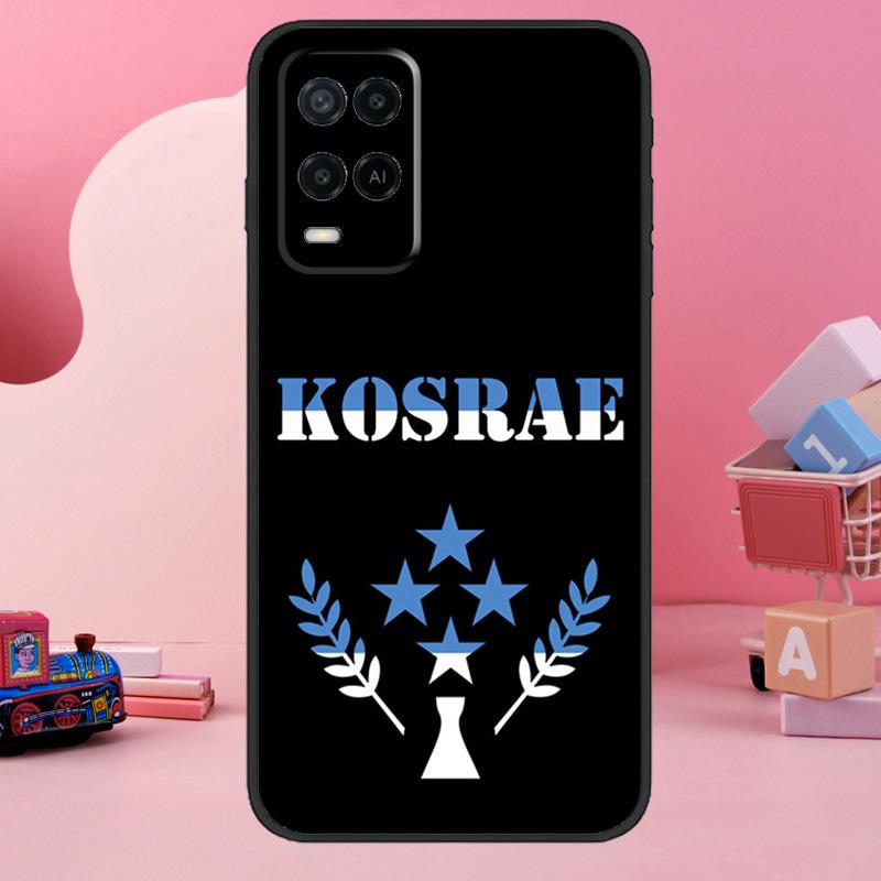 Kosrae Flag Case For Oppo A98 A78 A18 A38 A58 A60 A80 A40 A77 A57 A17 A74 A54 A94 A96 A76 A16 A15 A5 Pro