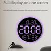 LED Wall Clock With Large Font Temperature Time Function