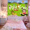 LLuxurious PPaul Frank Anime DIY Wall Tapestry Hippie Flower Wall Carpets Dorm Decor Wall Art Decor