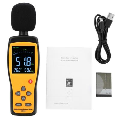 SMART SENSOR AS844+ Digitaler Schallpegelmesser Dezibelmeter Lärmpegelmesser DB Messgerät