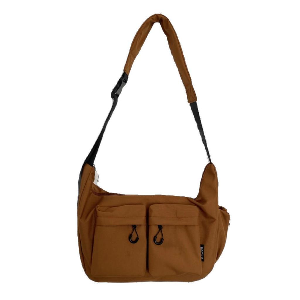 Japanese Style Large Capacity Crossbody Bag: Unisex Casual Shoulder Bag for Commuters, Students, and Everyday Use.