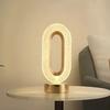 Modern Luxury Oval USB Rechargeable Crystal Table Lamp Living Room Bedroom Bedside Creative Decoration Atmosphere Night Light