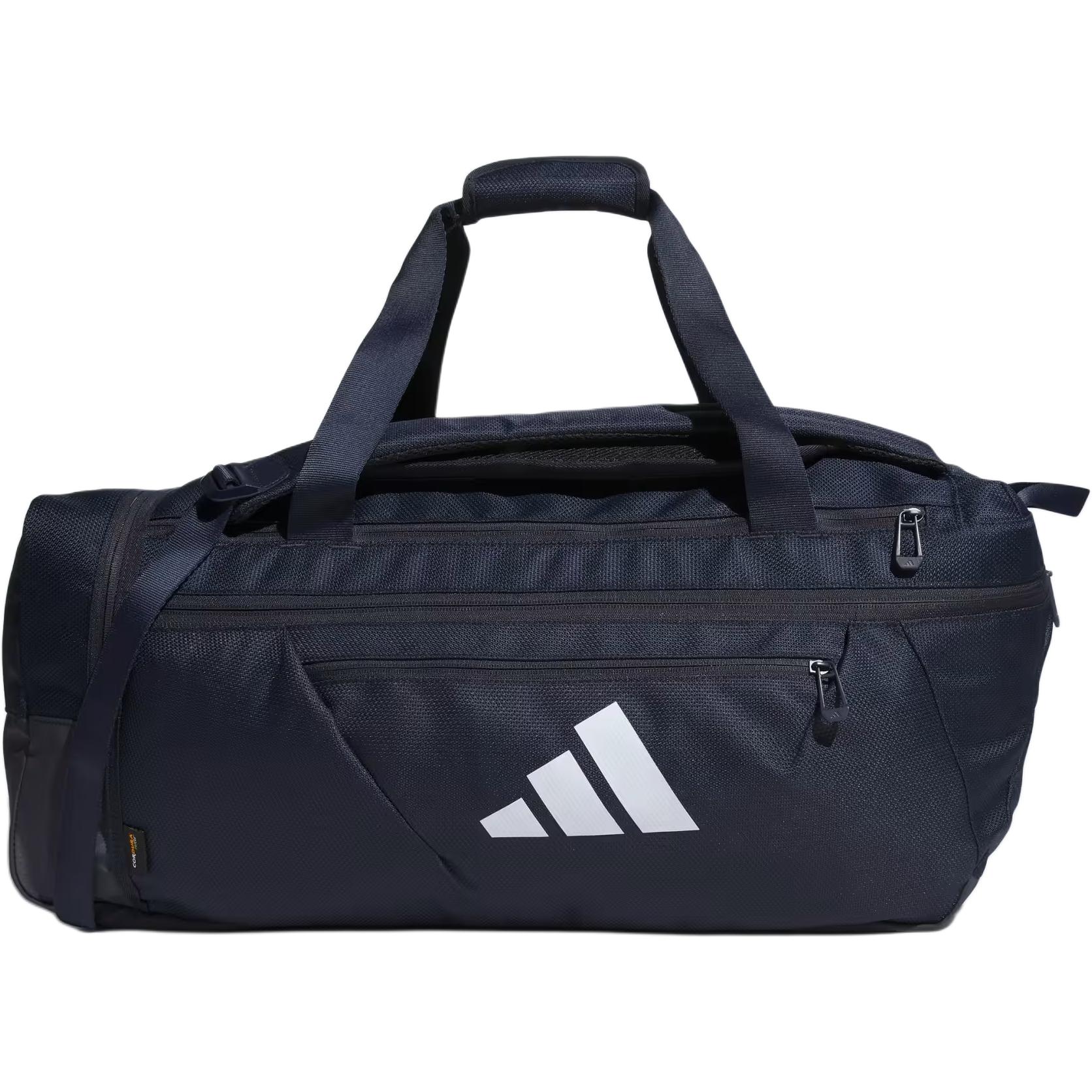 Adidas EP Syst Brand Logo Color Block Design Polyester Travel Bag 50L Unisex Travel Bag Blue Black IK4799 Blue Black