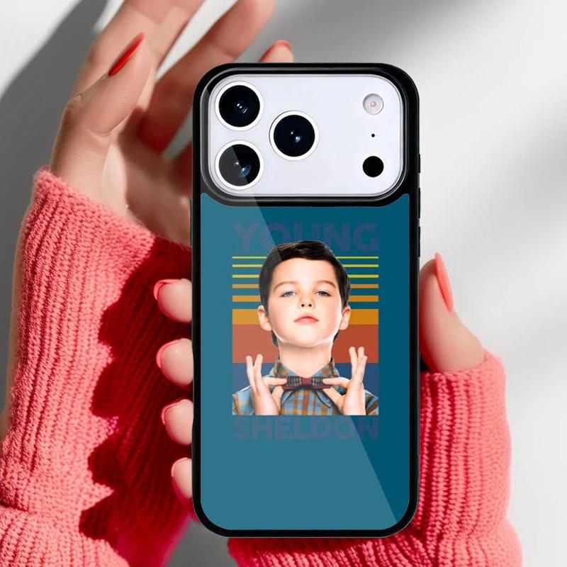 Cute Boy Young Sheldon TV Phone Case for iPhone 17 16 15 14 13 Pro Max Back Cover for 12 11 Pro Coque