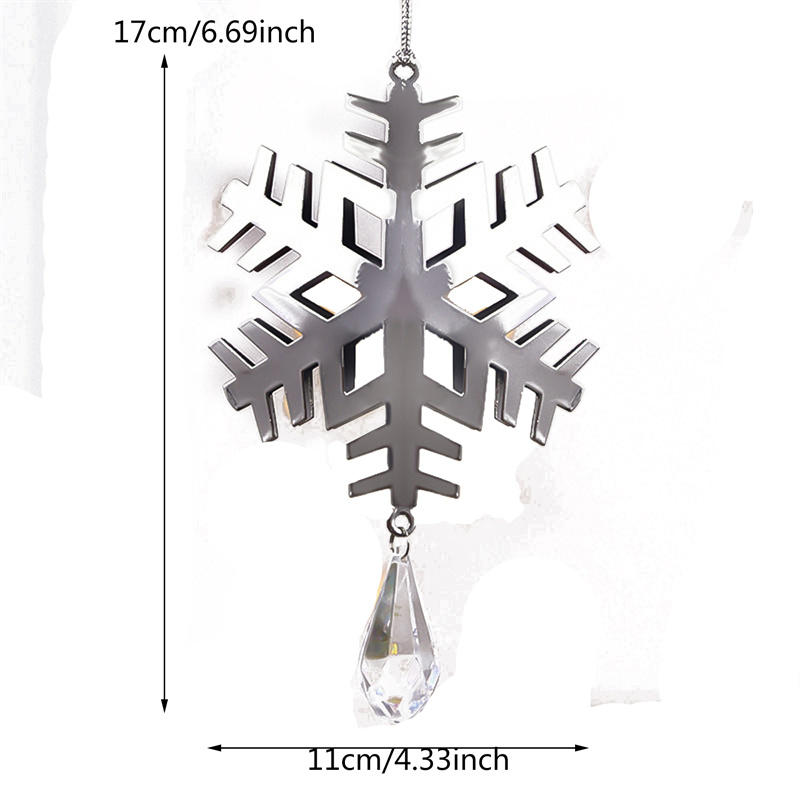 Ornamente Fulg de Nea Picătură de Gheață Cristal Brad de Crăciun Transparent Decorațiune Pandantiv Decor Exquis pentru Casă Navidad