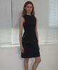 Partimento Woman Minimal Belted Dress_Navy