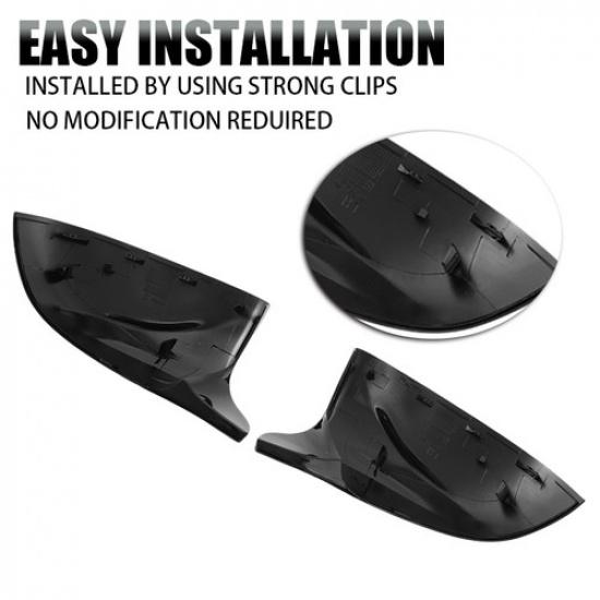 Gloss Black M Style Side Mirror Cover Cap For BMW X3 X4 X5 X6 X7 G01 G03 G05 US