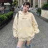 Damen Langarm Pullover Mit Kapuze Sweatshirt Herbst Winter Kleidung 2023 Amerikanische Lose Mode Hoodles Zipper Bestickt