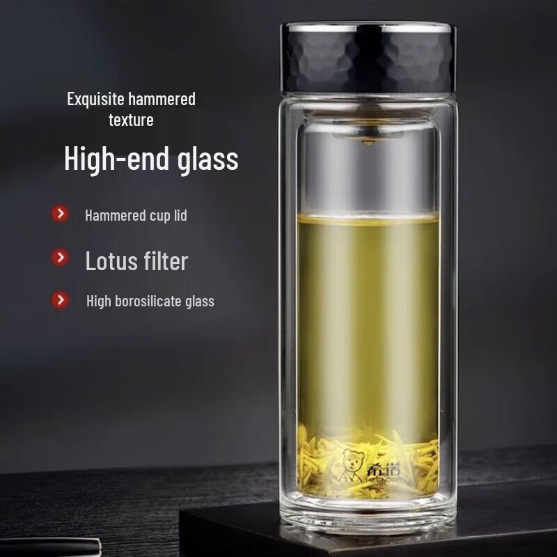 Heenoor Double Wall Glass Tea Cup