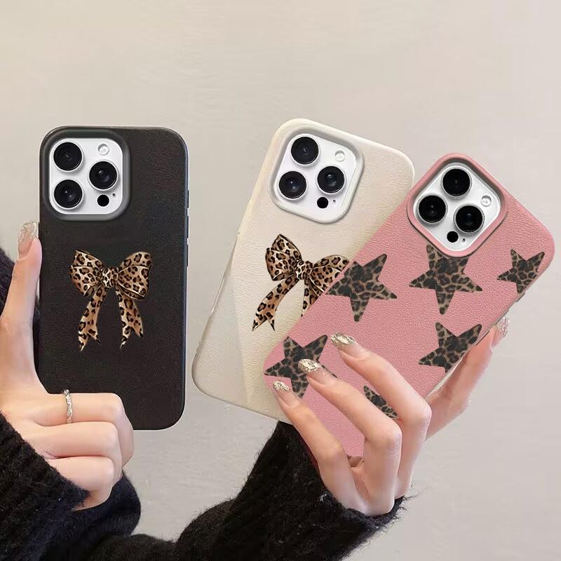 Módní motýlek s leopardím vzorem Hvězdný kryt na telefon pro Samsung Galaxy A07 A55 A54 A36 A35 A37 A57 A26 A25 A24 A16 A15 A14 A52