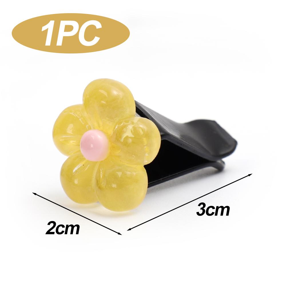 New Car Air Conditioning Vents Creative Ornaments Colourful Crystal Daisy Shape Handmade DIY Resin Accessories Auto Interiors