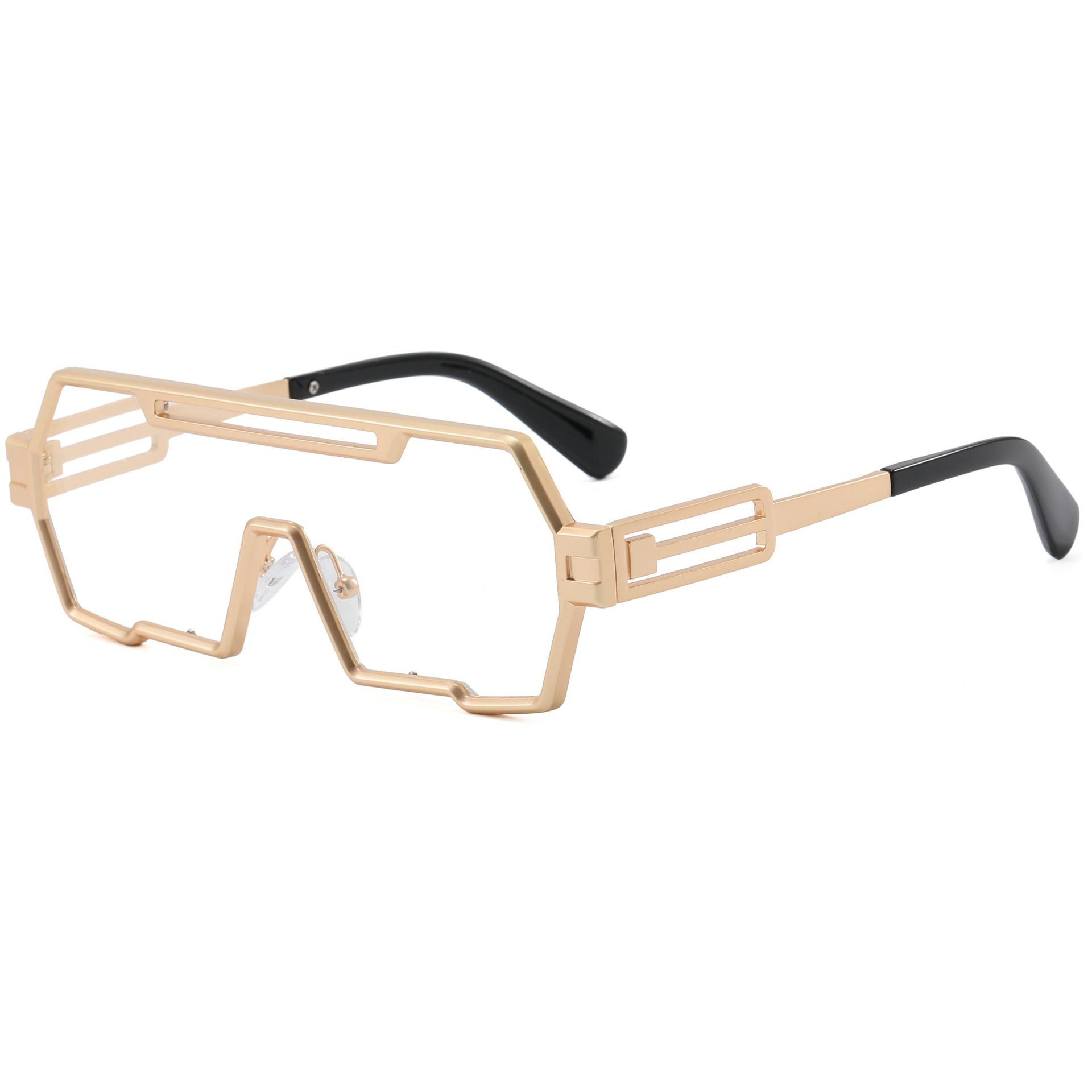 Steampunk Retro Men s Irregular Polygon Sunglasses: High-End Street Style