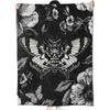 Bohemian Blanket Halloween Gothic Flannel Light Blanket Suitable for Home Office Sofa Decoration