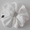 Voor Flower Jacquard Scrunchie_Large_White