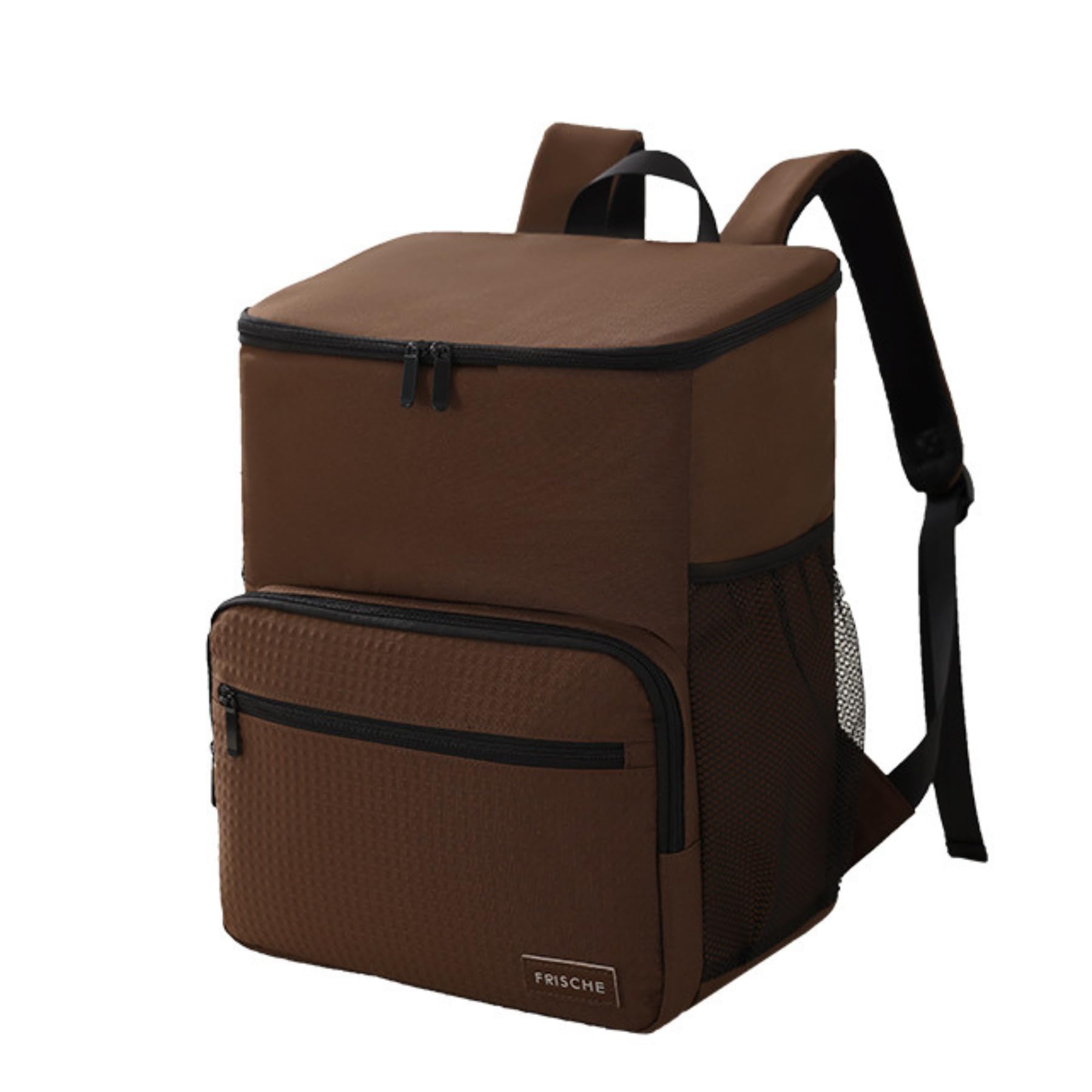 

Backpack Cooler Bag 23L Cooler Box Insulated Soft Cooler Waterproof Lightweight [Fuji-cellar] Water-repellent (Brown) коричневий