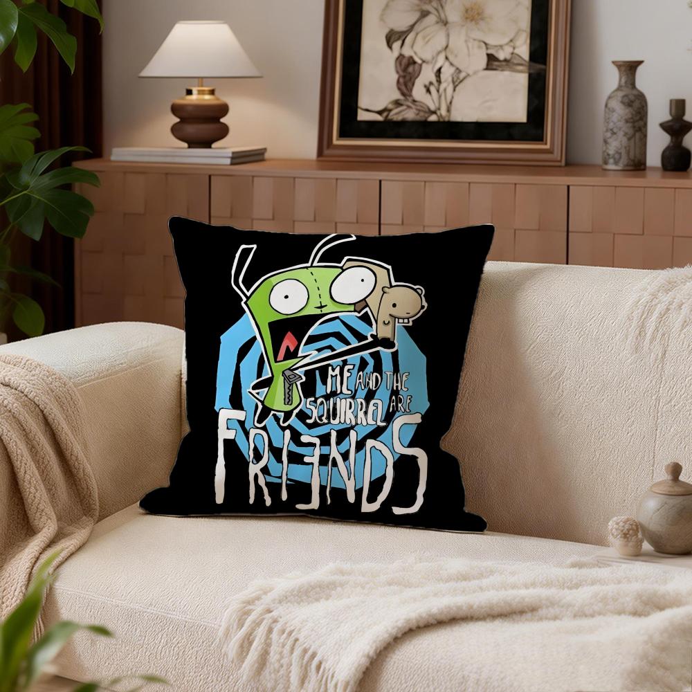 SciFi Invader Zim Cushion Cover Cushion Cover Set 4Pcs 50x50 45x45 40x40 Pillowcase Decorative Sofa Home Decor