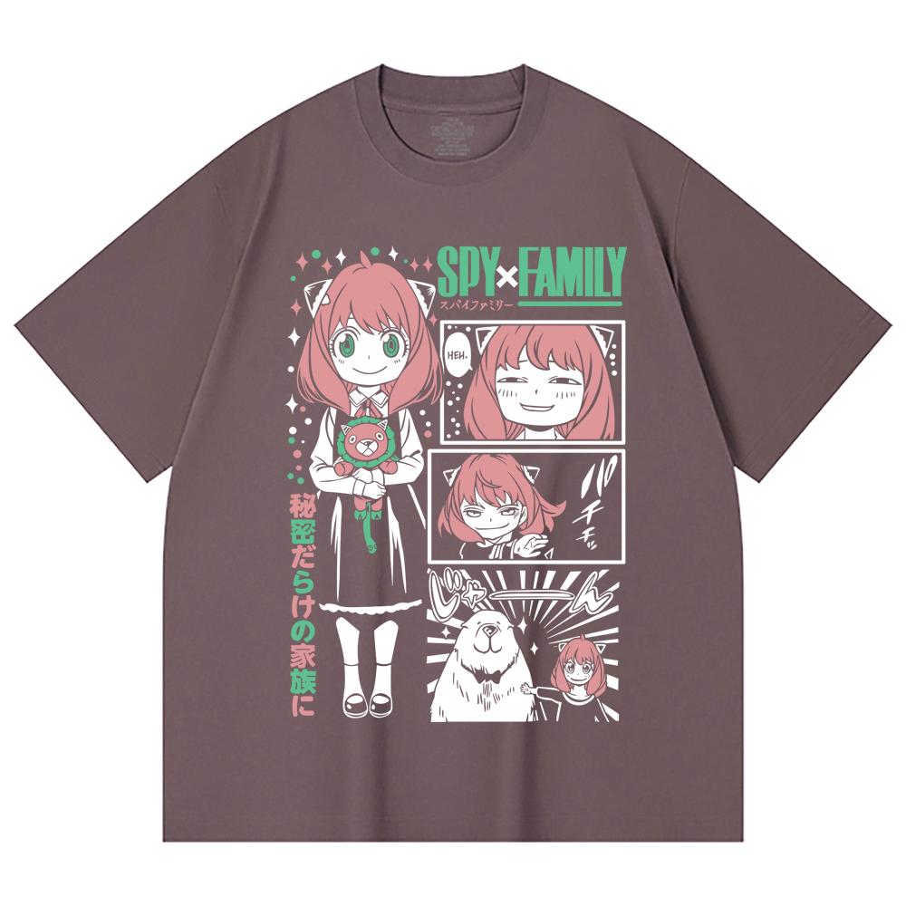 230 Gsm Cotton Spy X Family V4 Anya Print Unisex Heavy Cotton T Shirt