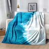 3D Fashion Wave Pebble Starfish Cartoon Flannel Blanket Sofa Bed Bedroom Warm Portable Exquisite Extra Large Warm Blanket Gift