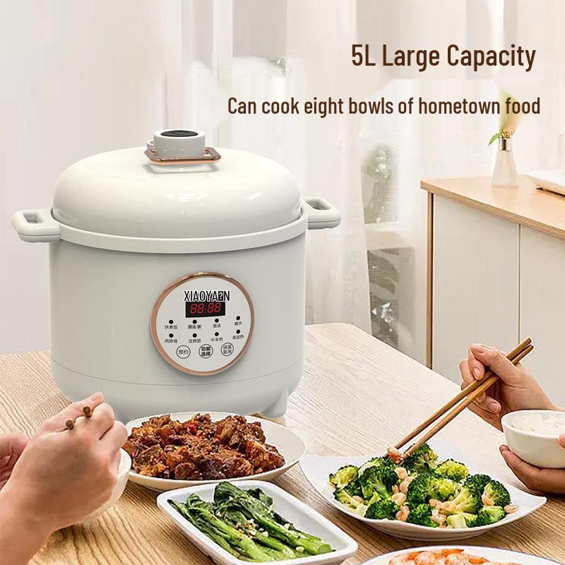 Многофункциональная электрическая скороварка и рисоварка Little Duck 6 л белый